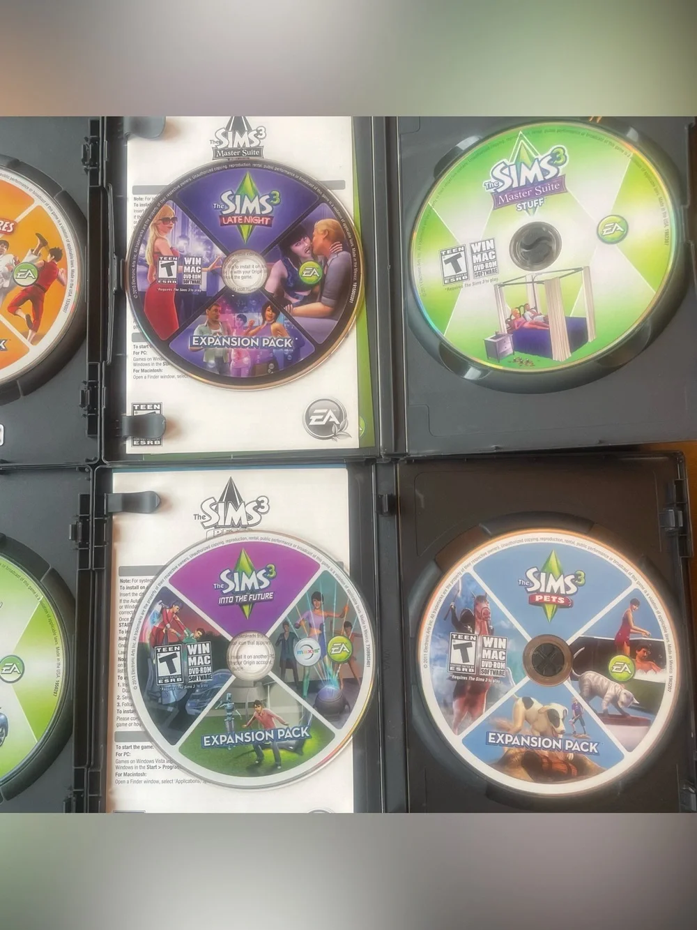 The Sims 3 PC Game Collection W/ Multiple Stuff Discs & Expansion Packs Lot Of 8